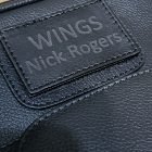 personalised black pilot bag wings