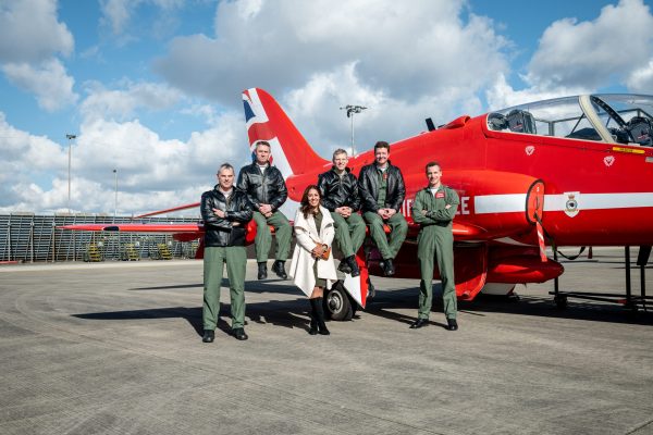 Red arrows hawk jet and asali designs mindy arora