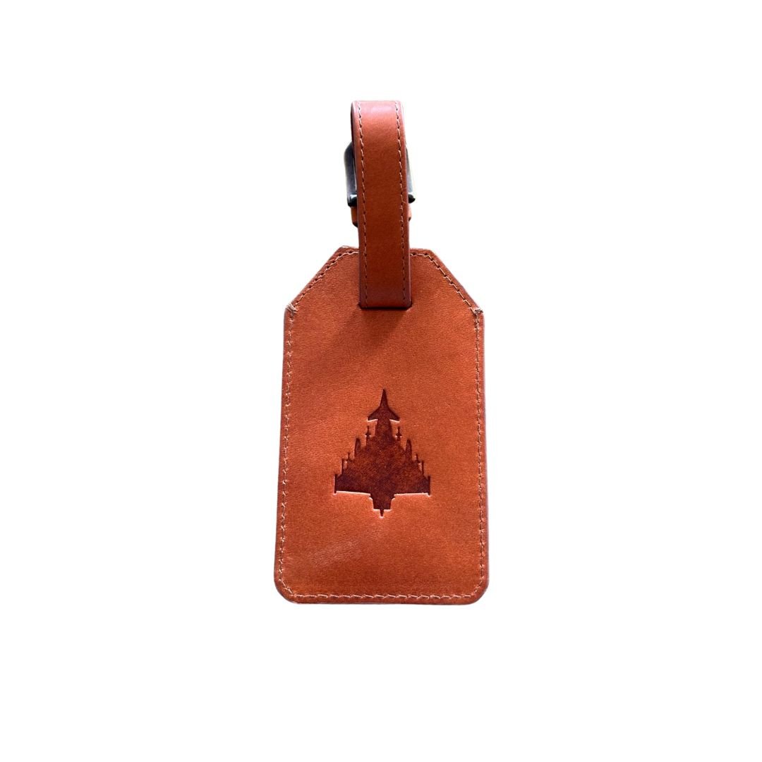 typhoon luggage tag italian leather asali